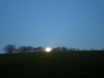full moonrise occurs at NNE opposite the setting sun (SSW) on winter solstice