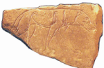 Pictish carved wolf stone